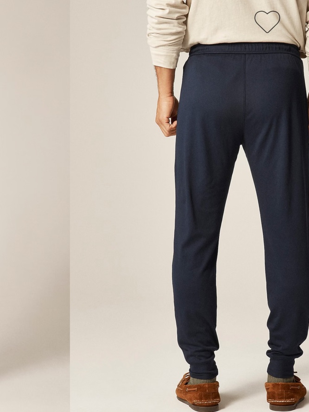J. Crew Jacquard rib-knit jogger pant - Navy - Picture 3 of 6